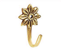 Brass Single Robe Hook, Brass Accessories