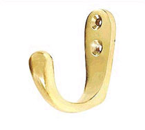Brass Single Robe Hook, Brass Accessories