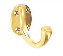 Brass Single Robe Hook, Brass Accessories