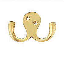 Brass Double Robe Hook, Brass Accessories