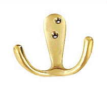 Brass Double Robe Hook, Brass Accessories