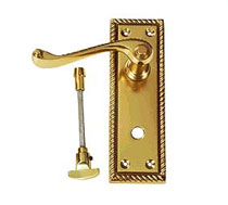 Brass Bathroom Lock Georgian, Brass Door Fittings