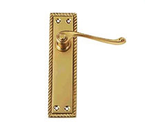 Brass Lever Latch Georgian, Brass Door Fittings