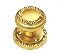 Brass Hot Forged Georgian Mortice Knob, Brass Door Fittings