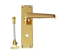 Brass Hot Forged Lever Bathroom Set, Brass Door Fittings