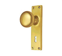 Brass Knob Lock, Brass Door Fittings