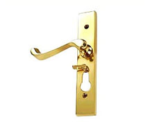 Brass Lever Privacy Lock Euro, Brass Door Fittings