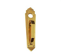 Brass Art Deco Cylinder Handle, Brass Door Fittings