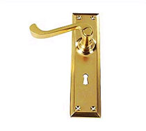 Brass Hot Forged Lever Lock, Brass Door Fittings