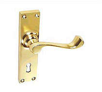 Brass Hot Forged Lever Lock, Brass Door Fittings