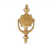 Brass Edwardian Door Knocker, Brass Door Fittings