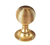 Brass Queen Anne Mortice Knob, Brass Door Fittings