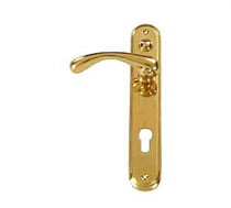 Polished Brass Hot Forged Lever Lock Set, Brass Door Fittings