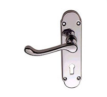 Copper Polish Mirage Lever Latch, Brass Door Fittings